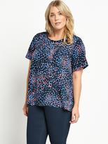 Thumbnail for your product : So Fabulous! So Fabulous Swing Crepe Short Sleeved Shell Top