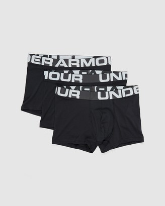 Under Armour Men's Black Boxer Briefs - Charged Cotton 3-Pack Boxer Briefs - Size L at The Iconic