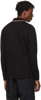 Thumbnail for your product : Moncler Black Logo Long Sleeve Polo