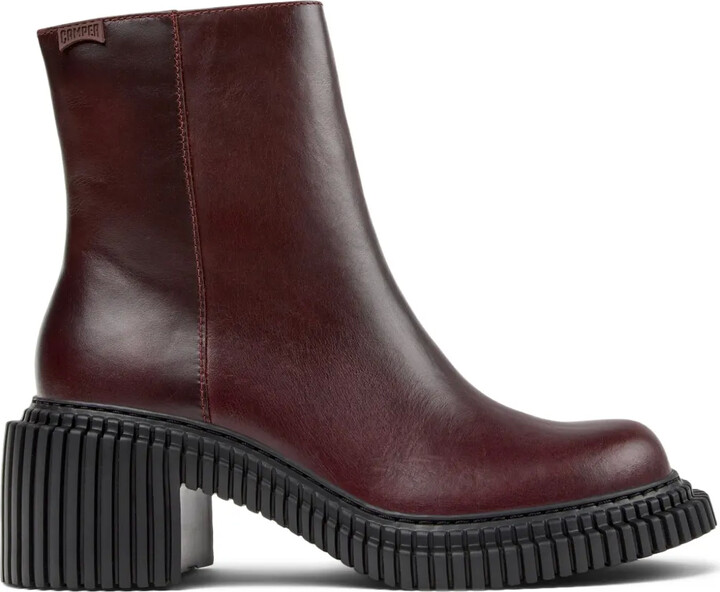 Camper 70mm Pix London leather zip-fastening block-heel boots