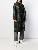 Thumbnail for your product : Low Classic Belted Faux Leather Trench