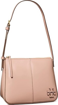 Tory Burch McGraw Spazzolato Boxy Shoulder Bag (Devon Sand) Handbags -  ShopStyle