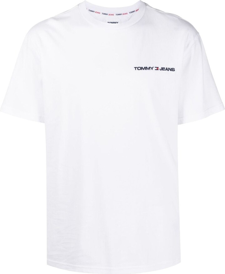 Tommy Jeans Men's White T-shirts | ShopStyle