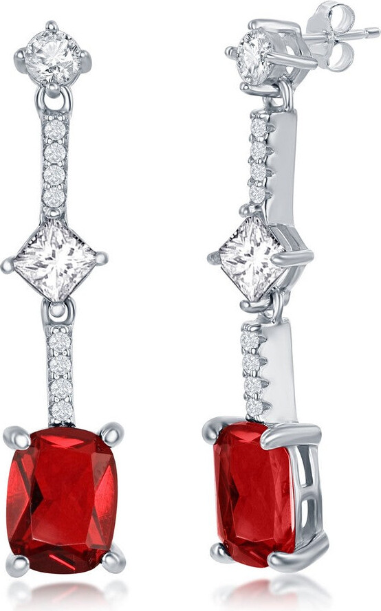 Red Long Earrings | Shop the world's largest collection of fashion 