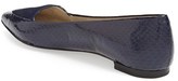 Thumbnail for your product : AERIN 'Imogen' Pointy Toe Genuine Snakeskin Skimmer Flat (Women)