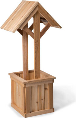 All Things Cedar 5-FT Wishing Well Planter Box