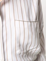 Thumbnail for your product : Peserico Striped Long-Sleeved Blouse