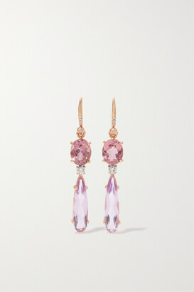 Irene Neuwirth Classic 18-karat Rose Gold Multi-stone Earrings - One size