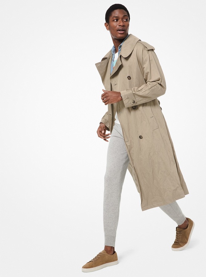 michael kors mens trench coat