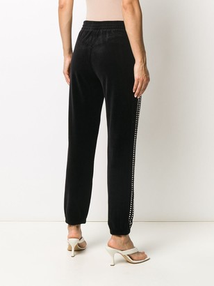 Juicy Couture Swarovski embellished velour zip jogger pant