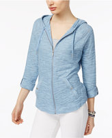 Thumbnail for your product : Style&Co. Style & Co Zippered Roll-Tab Hoodie, Created for Macy's