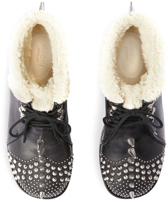 Gucci Studded Ankle Boots