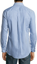 Thumbnail for your product : Neiman Marcus Trim-Fit Gingham Check Sport Shirt, Blue