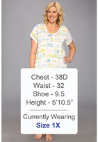 Thumbnail for your product : Carole Hochman Plus Size Fresh Rose Tiles S/S Sleepshirt