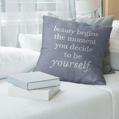 ArtVerse Stay Hungry Quote Linen Pillow Cover