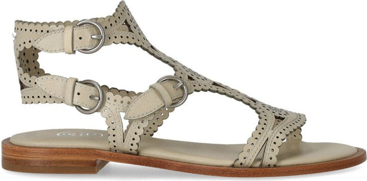 Paprika Talc Flat Sandal