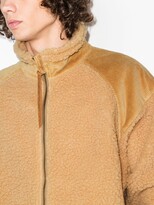 Thumbnail for your product : orSlow Boa Zipped Fleece Jumper