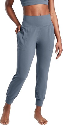 qolati Women's Joggers Pants with Drawstring Athletic Workout Cotton Linen  Sweatpants Lightweight Tapered Running Lounge Pants with Pockets