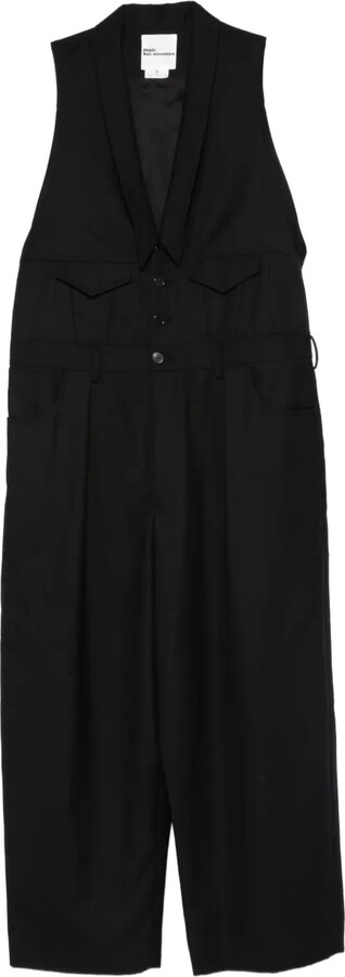 Noir Kei Ninomiya x Comme Des Garçons sleveless jumpsuit