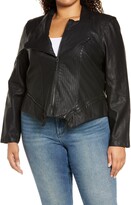 Thumbnail for your product : Blank NYC Faux Leather Moto Jacket