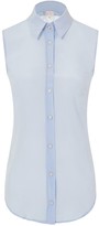 Thumbnail for your product : Sophie Cameron Davies Sky Blue Lace Back Top