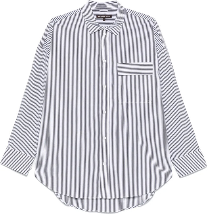 MICHAEL Michael Kors Stripped Poplin Shirt