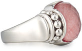 Thumbnail for your product : Lagos Maya Square Rhodochrosite Doublet Ring, Size 7