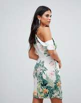 Thumbnail for your product : Adelyn Rae Prescilla Print Wrap Dress