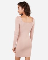 Thumbnail for your product : Express Negin Mirsalehi Fitted Puff Sleeve Dress