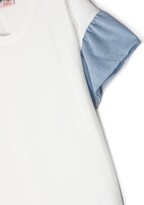 Thumbnail for your product : Liu Jo ruffle-sleeved cotton T-shirt