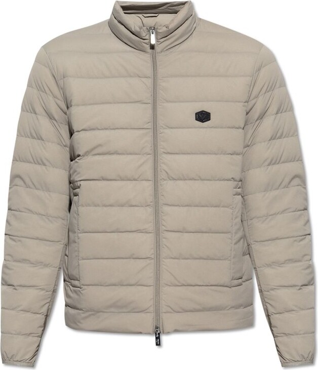 Buy Emporio Armani Men Grey Light Padded Down Jacket Online