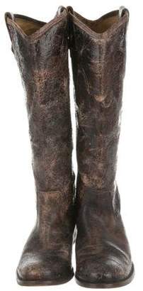 Frye Distressed Knee-High Boots