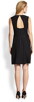 Thumbnail for your product : Armani Collezioni Cady Button-Drape Dress