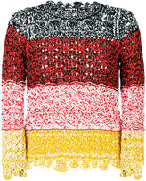 Sonia Rykiel colour-block crochet swe 