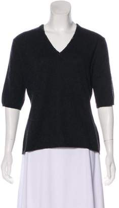 Max Mara Cashmere Short Sleeve Sweater Black Cashmere Short Sleeve Sweater