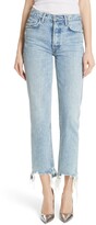 Thumbnail for your product : GRLFRND Helena Frayed Hem High Waist Jeans