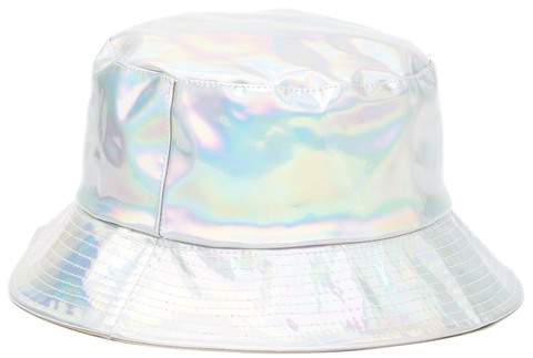 iridescent bucket hat