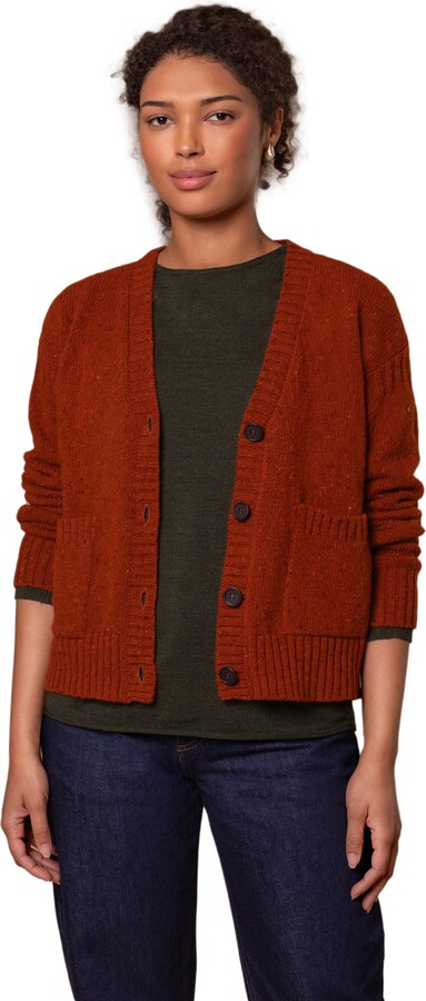 Boxy Cardigan Brown Cable Cardigan Women's Boxy Cardigan ShopStyle UK