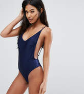 Thumbnail for your product : South Beach Navy Low Back Swimsuit