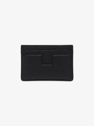 Tom Ford Black Grained Leather Card holder