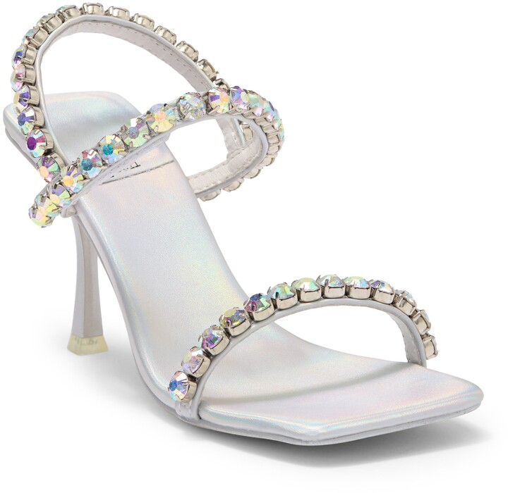 silver heels size 5.5