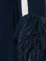 Thumbnail for your product : Rosie Assoulin fringed cuff knitted dress