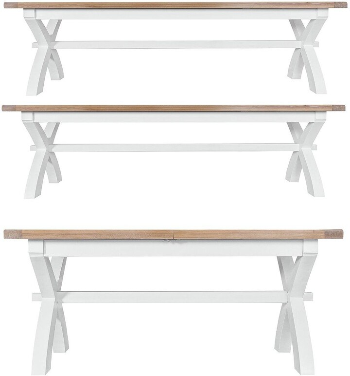 K Interiors KInteriors Harrow 180230 Cm Extending Dining Table + 2