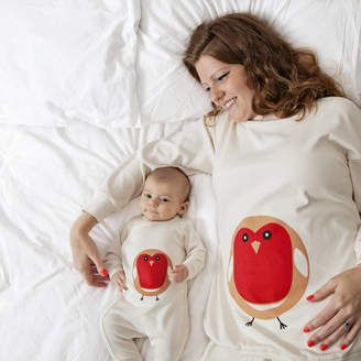 PJ Mamma Mum And Baby Matching Set Robin Pyjamas