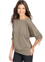 Thumbnail for your product : Style&Co. Style & Co. Split-Sleeve Banded Top