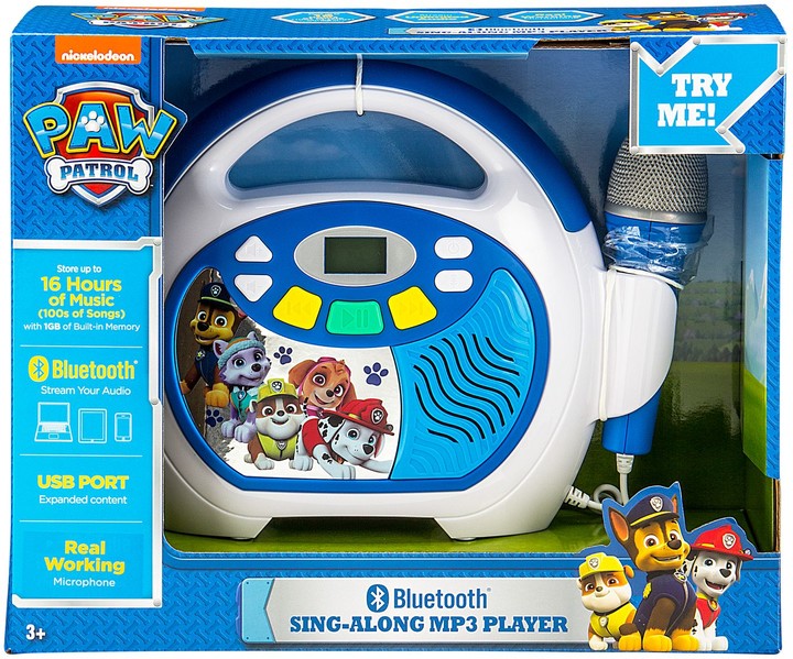 Paw Patrol Hörspiel Mp3 Download Kostenlos KIDdesigns Paw Patrol Bluetooth Sing-Along MP3 Player - ShopStyle Toys