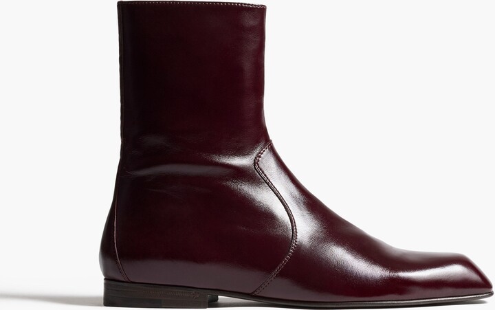 Colt Ankle Boot in Bordeaux Glazed Leather