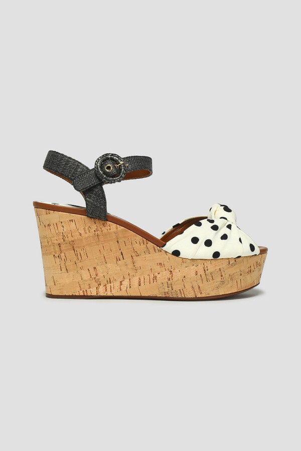 Polka Dot Wedge Sandals  Wedge Shoes – OneStepForth