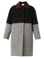 Thumbnail for your product : Fendi Contrast-panel wool coat