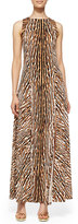 Thumbnail for your product : MICHAEL Michael Kors Mixed-Print Studded Maxi Dress